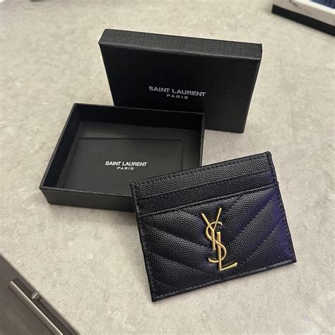 ysl card case fake|ysl zipped card holder.